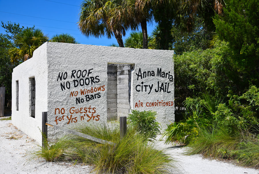 Old Anna Maria City Jail Building on Anna Maria Island, Florida. September 18, 2019. Editorial credit: Mark Winfrey / Shutterstock.com, licensed.