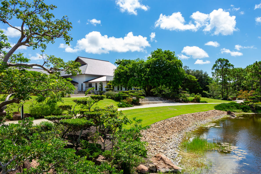 The Morikami Japanese Gardens, Delray Beach, Florida, August 7, 2018. Editorial credit: Holly Guerrio / Shutterstock.com, licensed.