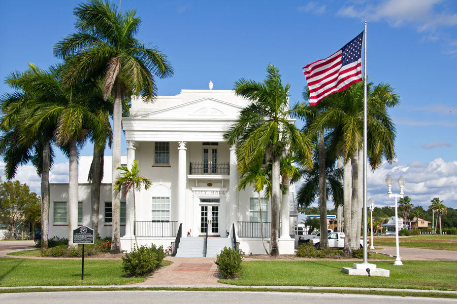 City Hall in Everglades City, Florida.