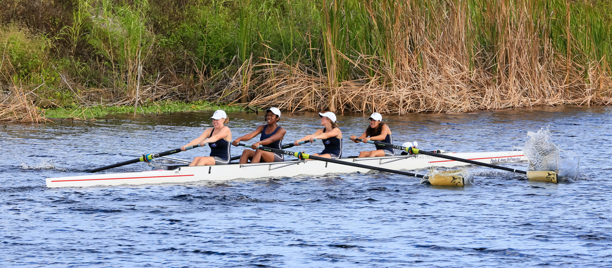 Collegiate rowing competition on Nov 11, 2013 in Fellsmere, Florida. Photo credit: Leonard Jerry Horsford /  licensed.