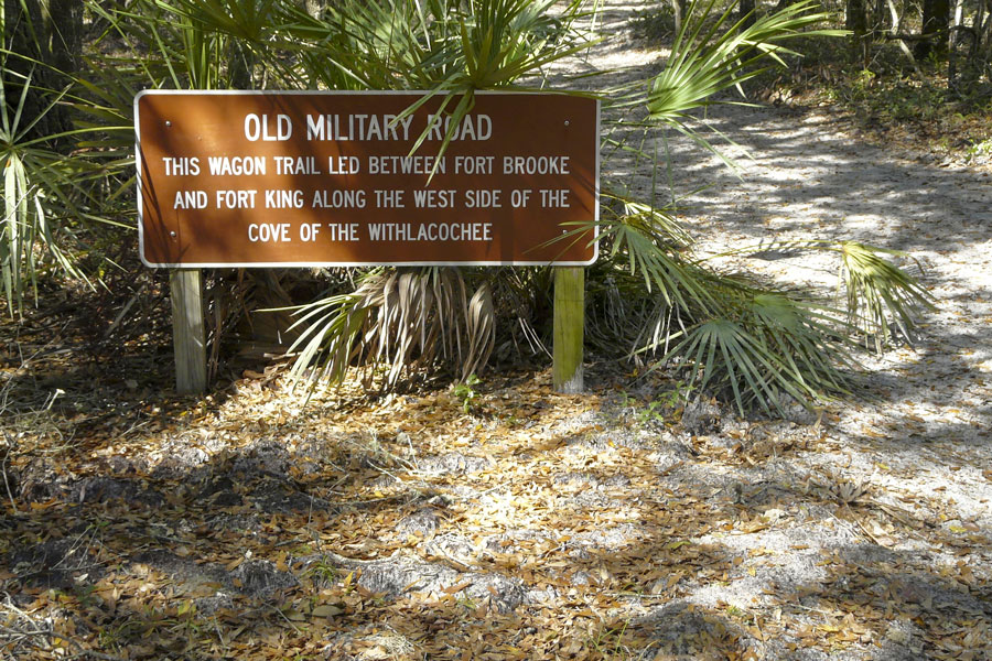 An old wagon trail between Fort Brooke and Fort King in Fort Cooper State Park, Inverness, Florida, was significant in the Second Seminole War. Photo credit ShutterStock.com, licensed.