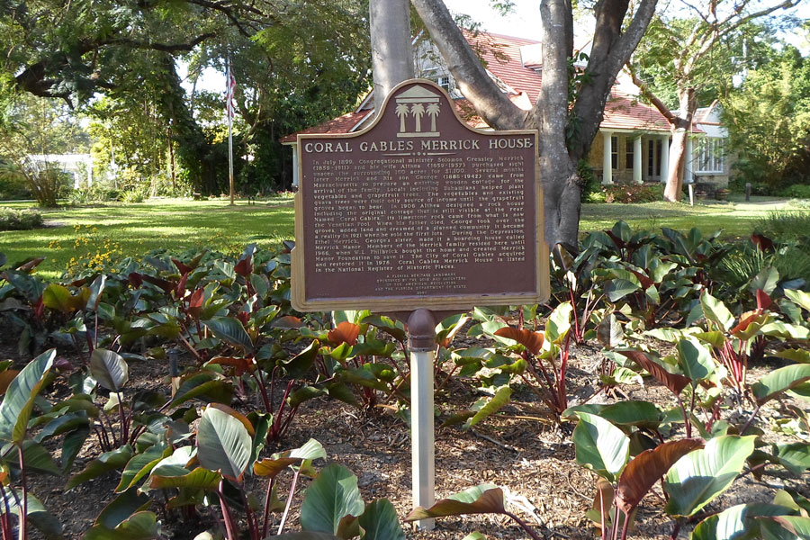 Coral Gables Merrick House, Coral Gables, Florida January 15, 2020. Editorial credit: PhillipJR / Shutterstock.com, , licensed.