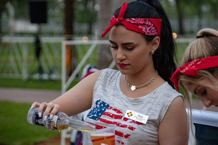 Celebrating July 4 Independence Day in Seminole Casino Coconut Creek.  Editorial credit: YES Market Media / Shutterstock.com, licensed.