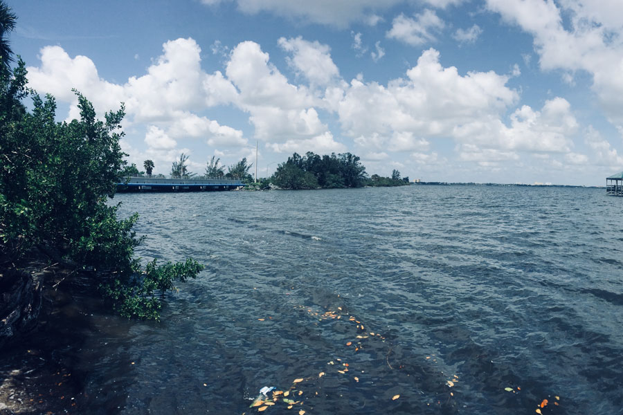 The Melbourne Florida Causeway, north east side looking west, overlooking the Banana River. Photo credit ShutterStock.com, licensed.