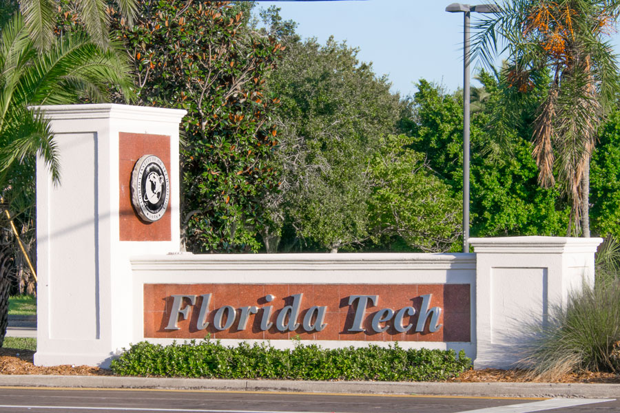 Founded in 1958 Florida Institute of Technology is located in Melbourne Florida. October 20, 2018. Photo credit: Thomas Kelley, Shutterstock.com, licensed.