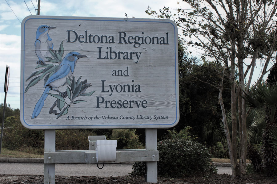 Lyonia Scrub Jay Preserve sign in Deltona, Florida on December 19, 2020. File photo: MyArt4U, Shutterstock.com, licensed.