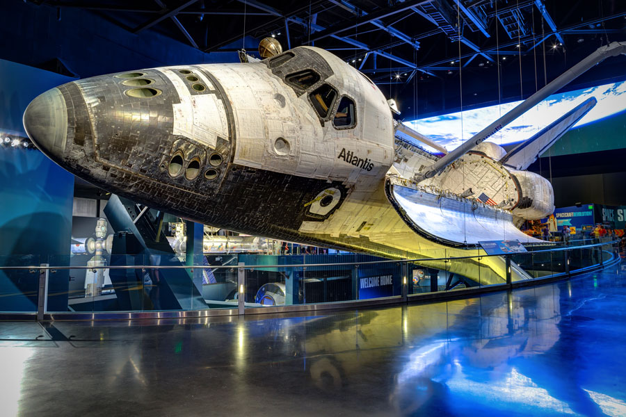 Space Shuttle Atlantis exhibited at the visitor complex of Kennedy Space Center. File photo: Zhukova Valentyna, Shutterstock.com, licensed.