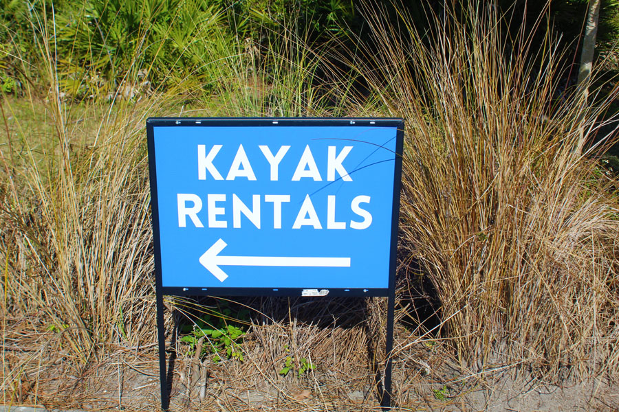 The Werner-Boyce Salt Springs State Park in Port Richey, Florida provides small artesian springs and bayous for kayaking. 