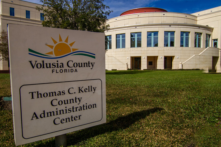 The Volusia County administration building in Deland, Florida, on December 27, 2020.