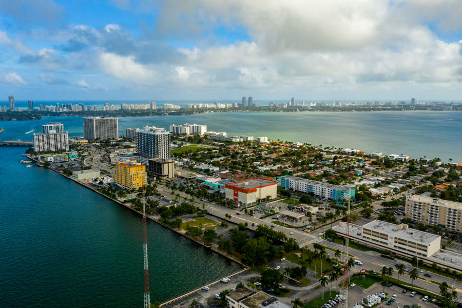 Aerial photo North Bay Village at 79th Street. File photo: Felix Mizioznikov, Shutterstock.com, licensed.