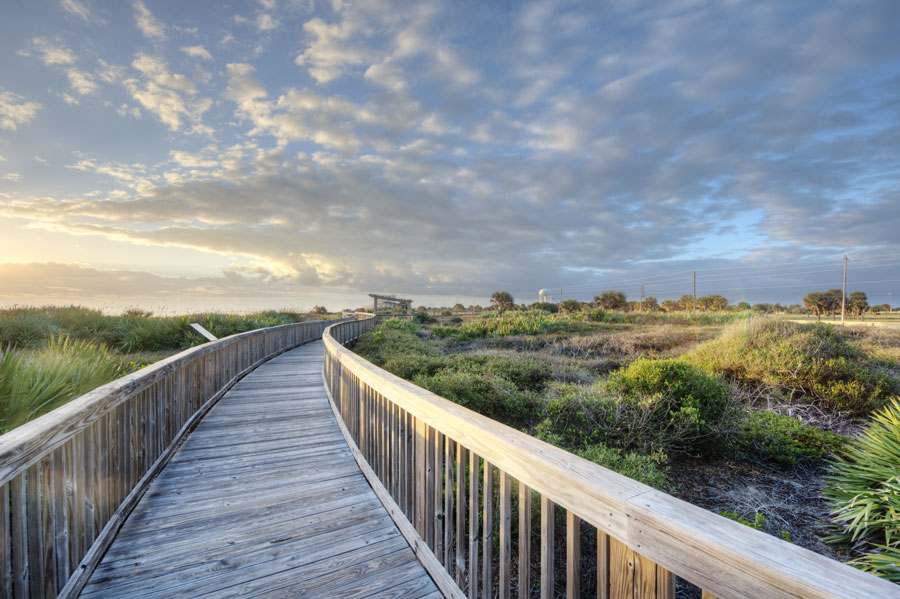 A visual of Satellite Beach at Sunrise. 