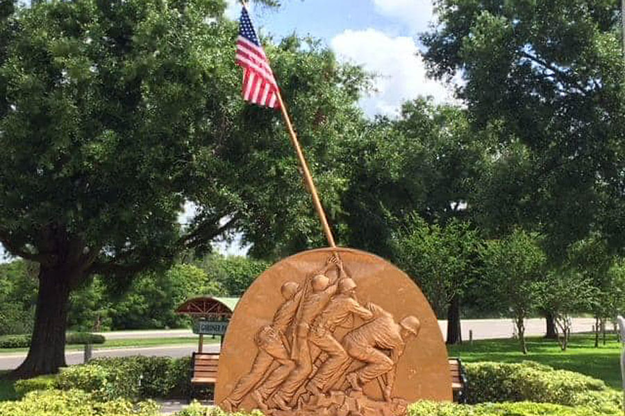 Veteran’s Memorial, Gardener Park, Lake Alfred, Florida. Photo credit: Nancy Zarza Daley. 