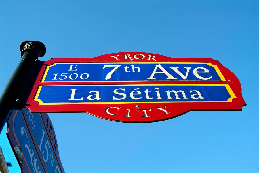 Main 7th Ave Street sign 