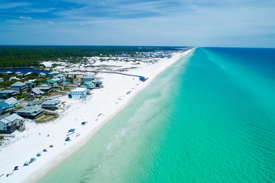 The area is known as FLorida's Emerald Coast