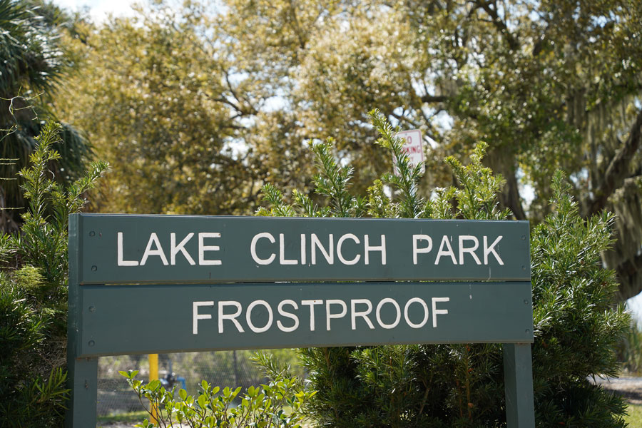 Lake Clinch, a beautiful natural freshwater lake located on the west side of Frostproof known for its recreational opportunities, including fishing, boating, kayaking, canoeing, swimming and picnicking. 