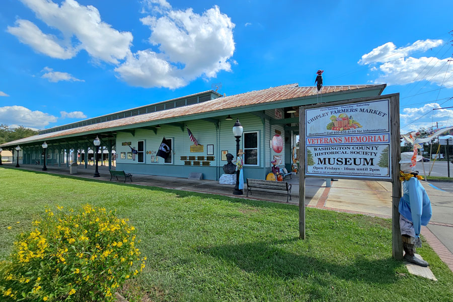  The historic Chipley Station which now serves as the home of Washington County Historical Society.