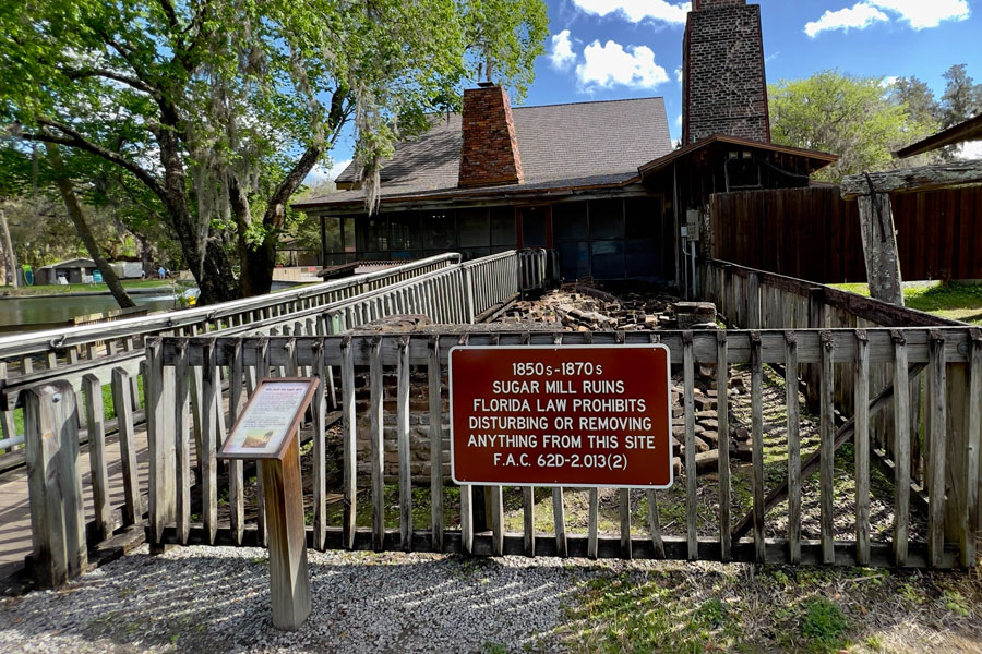 The Sugar mill and pancake restaurant at DeLeon Springs State Park in DeLeon Springs, Florida