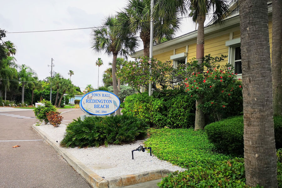 Redington Beach Town Hall, located in Redington Beach, Florida, serves as the administrative and community hub for this picturesque Gulf Coast town. Situated in Pinellas County, Redington Beach is known for its stunning waterfront views, peaceful residential atmosphere, and vibrant community events. File photo: Victor Khoroshylov, licensed.