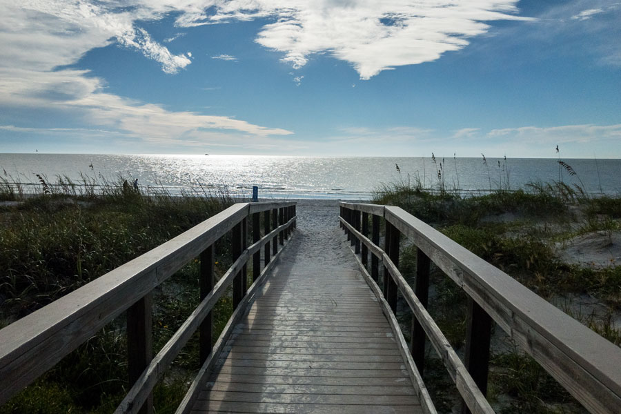 Redington Beach, a serene and family-friendly coastal community nestled along the Gulf of Mexico. Known for its pristine sandy shores, laid-back vibe, and stunning sunsets, Redington Beach offers a tranquil alternative to the more bustling beach towns in the area. File photo: Fitzcrittle, licensed.