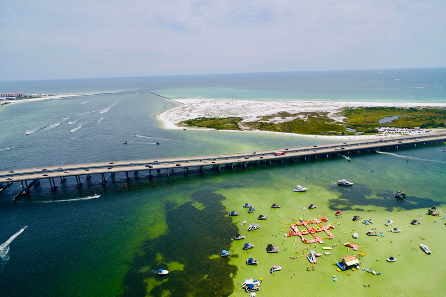 Crab Island, located just north of Destin Harbor